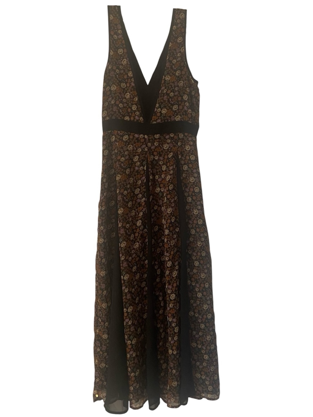 NWT Scotch & Soda Floral Maxi Dress XS Boho Prairie Cottagecore - Picture 3 of 7